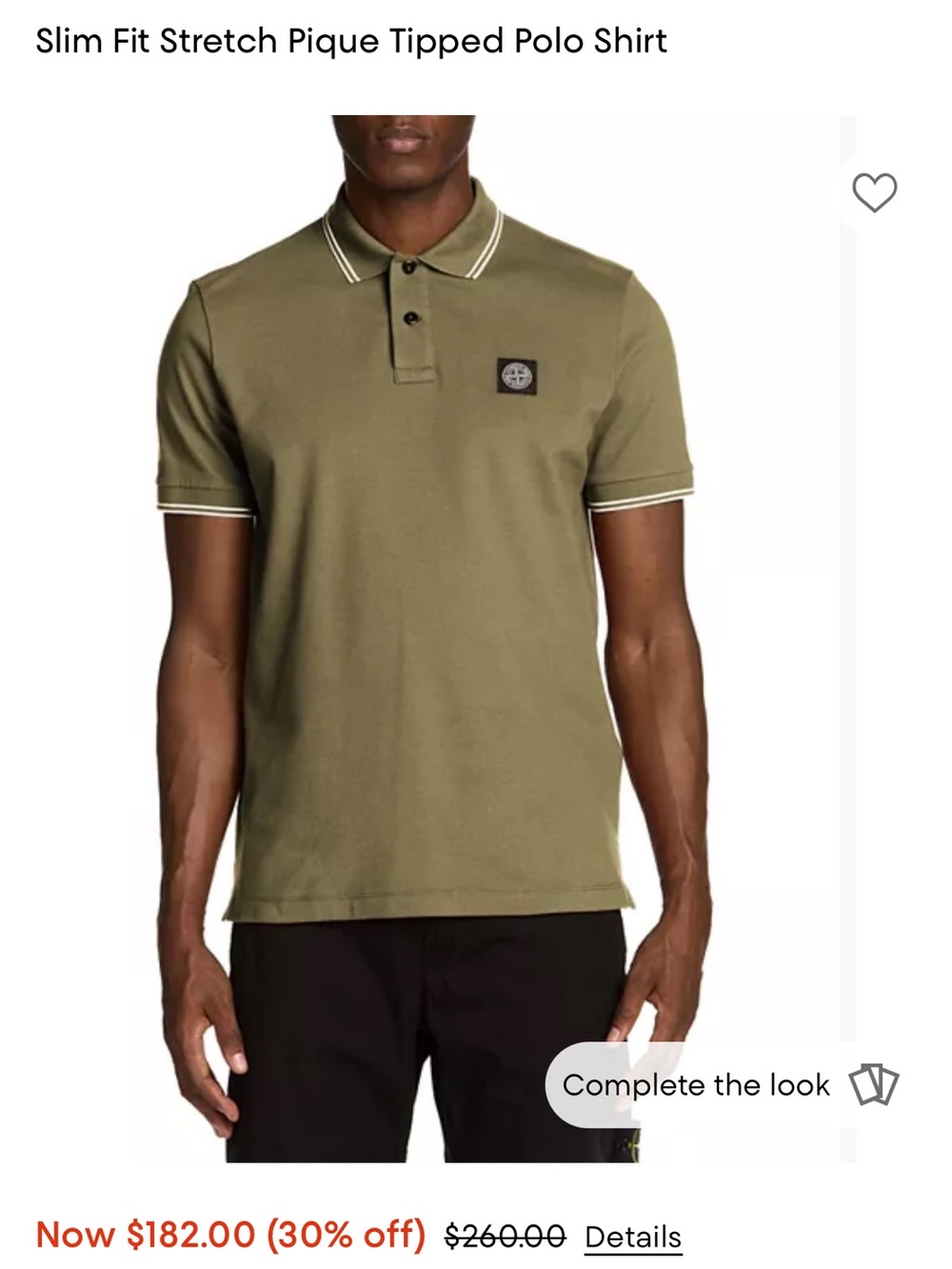 Stone Island Sage Green Polo with Signature Patch
